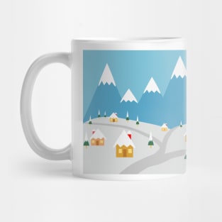 Winter village Mug